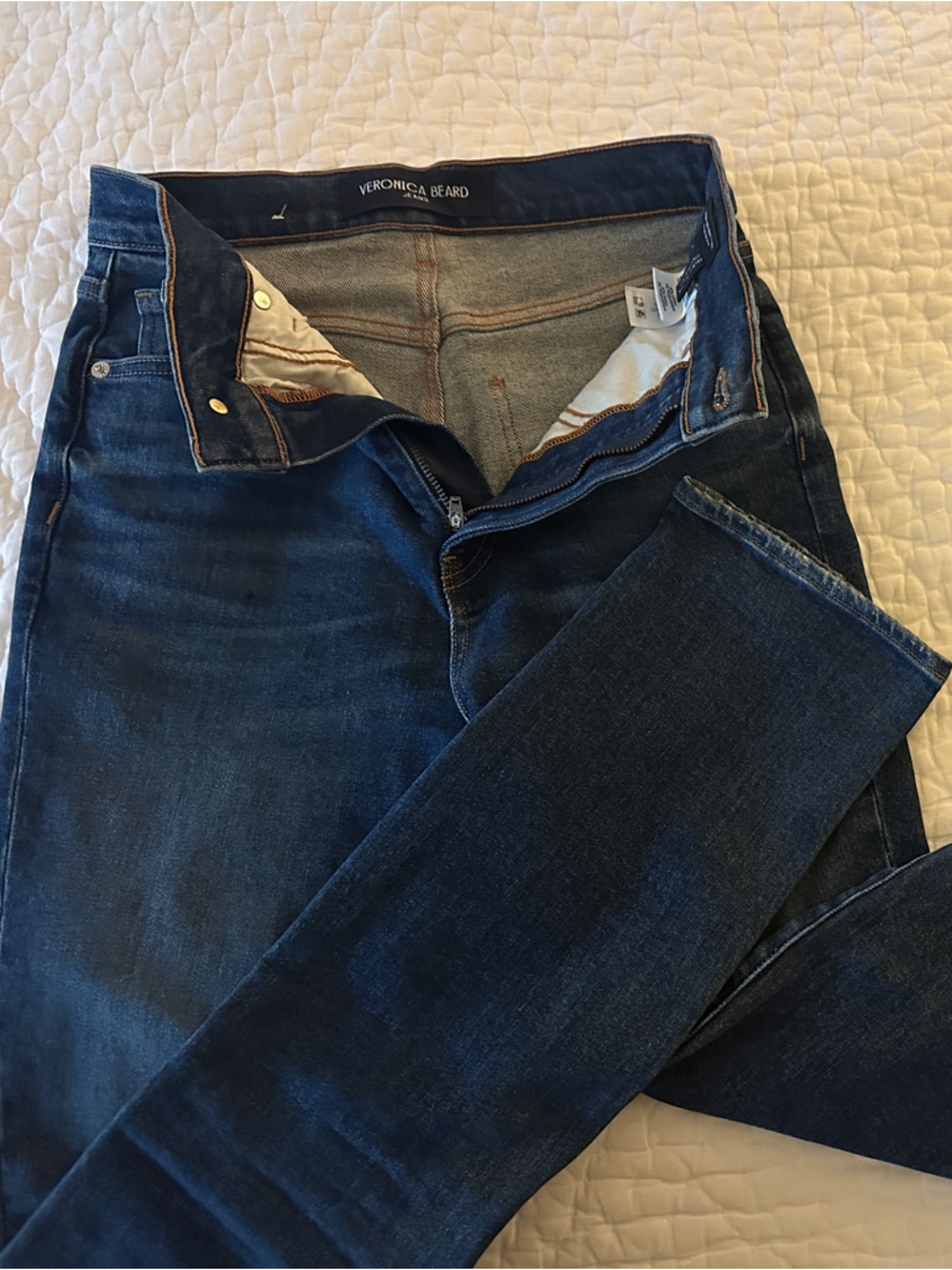 Veronica Beard High-Rise Dark Blue Women's Jeans